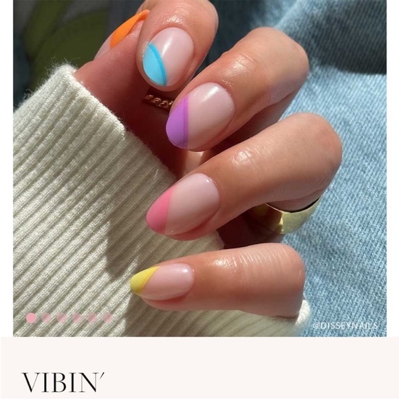 Glamnetic press on nails sold out Vibin’ Short Oval - Picture 1 of 2